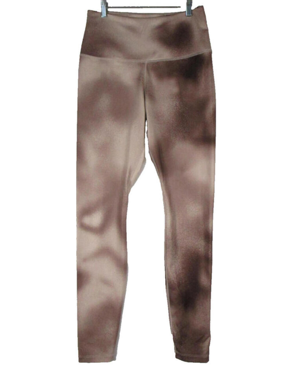 Nike Womens One High-Waisted Full-Length Leggings Skinny Leg Size M Pink/Brown